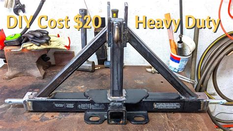 Diy Heavy Duty 3 Point Receiver Hitch Youtube