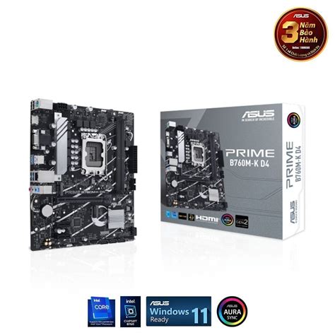 Mainboard Asus Prime B760M K DDR4 Chính hãng giá tốt TINHOCNGOISAO