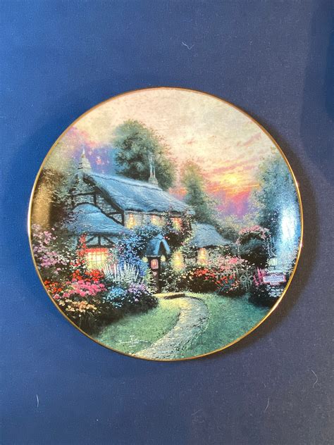 Juliannes Cottage By Thomas Kinkade Enchanted Cottages Series Etsy