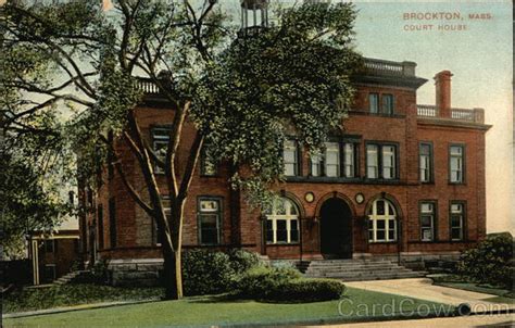 Court House Brockton, MA Postcard