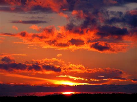 Fotos Gratis Horizonte Nube Cielo Amanecer Puesta De Sol