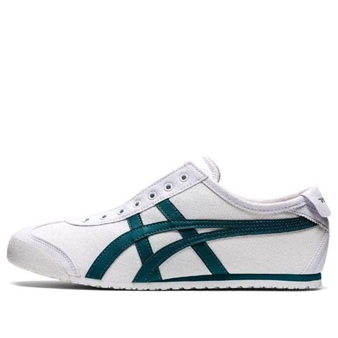 Onitsuka Tiger Mexico Slip On Shoes White Velvet Pine In Blue For Men