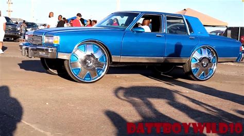 Blue Ls Brougham Box Chevy On 30s Dub Floaters Youtube