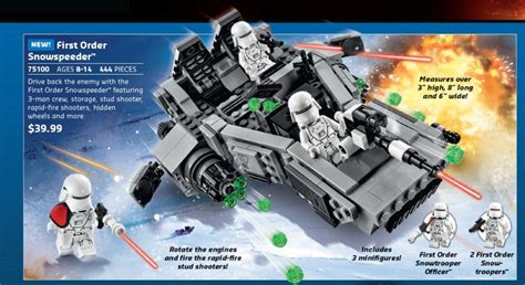 Lego Star Wars 75100 First Order Snowspeeder Minifigures Official ...