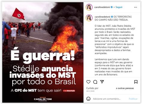 Frente Agropecuária paga campanha contra MST no Facebook e Instagram MST