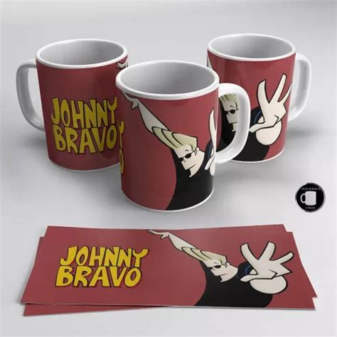 Taza Blanca 11 Oz Jhonny Bravo M01 1 Pz Meses Sin Intereses