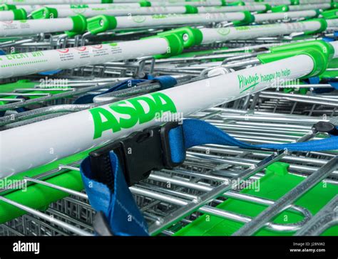 Asda supermarket shopping trolley. UK Stock Photo - Alamy