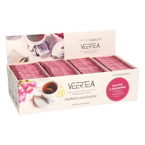 VEERTEA Cranberry Raspberry Herbata Owocowa W Saszetkach