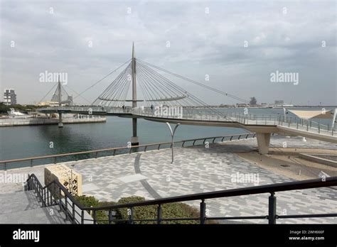 Lusail Bridge Qetaifan Island Lusail Boulevard Qatar Hanging Bridge