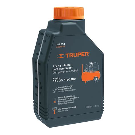 Aceite Mineral Para Compresor 1L Truper Rantec Electronics