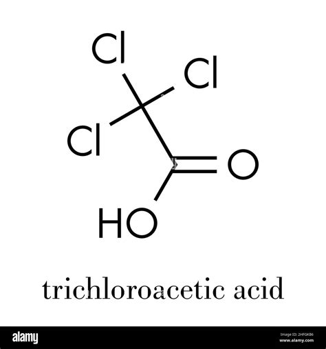 Trichloroacetic Acid TCA Molecule Used In Dermatological Treatment