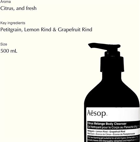 Aesop Citrus Melange Body Cleanser Ml Oz Buy Best Price In Uae