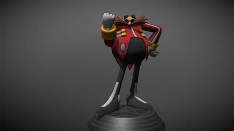 Sonic Generations Dr Eggman Statue Download Free 3d Model By