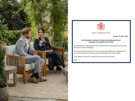 Buckingham Palace Statement on Harry & Meghan’s Oprah Interview: Read ...