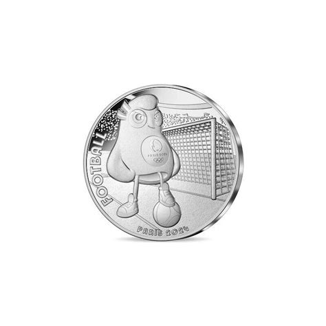 France Mascot Phryges Silver Coin Olympic Games Football