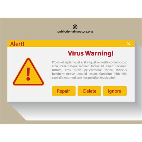 Computer warning | Public domain vectors