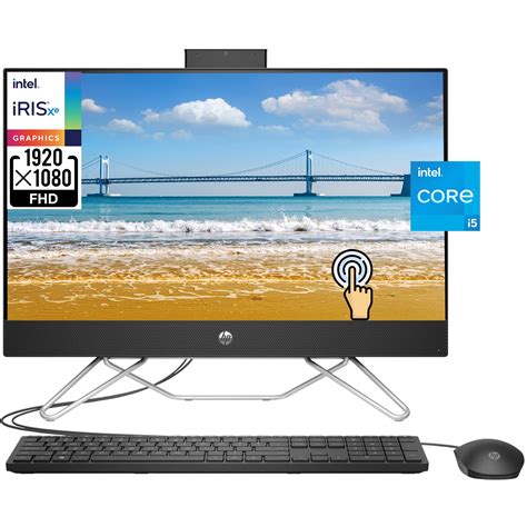 HP 24 23.8" Touchscreen FHD All-in-One Business Desktop Computer PC ...