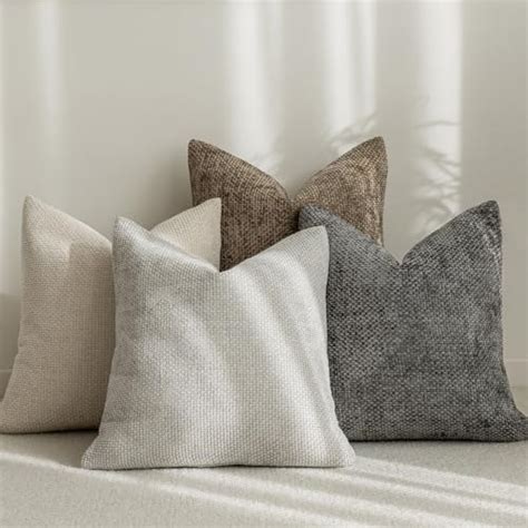 Lananas Neutral Decorative Throw Pillow Covers 16x16 Inch For Living Room Couch Bed