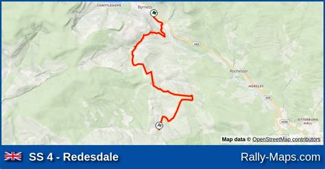 Ss 4 Redesdale Stage Map Rac Rally 1996 🌍 Rally