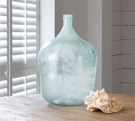 Frosted Recycled Glass Demijohn Vase Pottery Barn