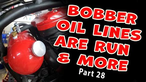 Sportster Chopper Oil Lines Are Run And More Youtube