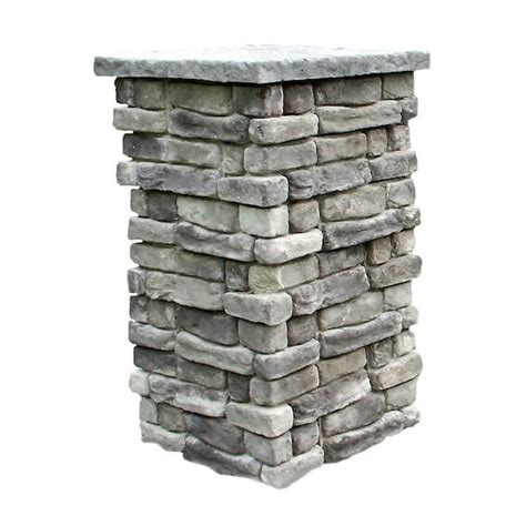 Natural Concrete Products Co Random Stone Gray 42 In Outdoor