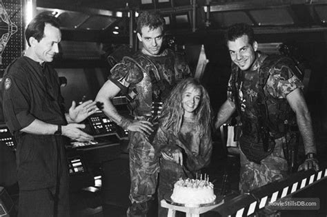 Aliens Behind The Scenes Photo Of Michael Biehn And Bill Paxton Aliens