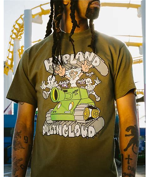 Hypland X Rolling Loud Tank Skeleton Green T Shirt