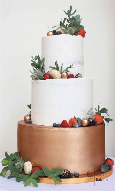 Beautiful Wedding Cakes To Suit Different Styles Metallic Copper