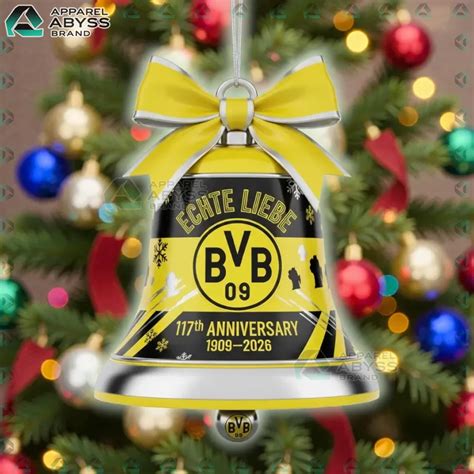 borussia dortmund  christmas tree ornament  deal  apparel