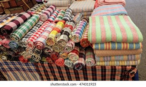 Traditional Loincloth Made Thai Silk Plaid Stock Photo 474311923