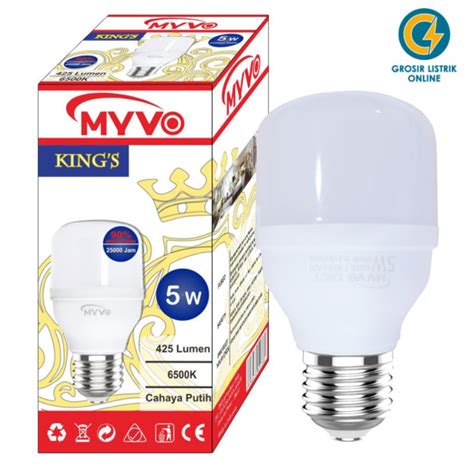 Jual LAMPU LED MYVO 5 WATT 5W T BULB KAPSUL KINGS GARANSI MURAH 1 TAHUN