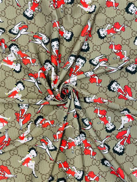 Gucci Betty Boop Print Designerfabricscenter