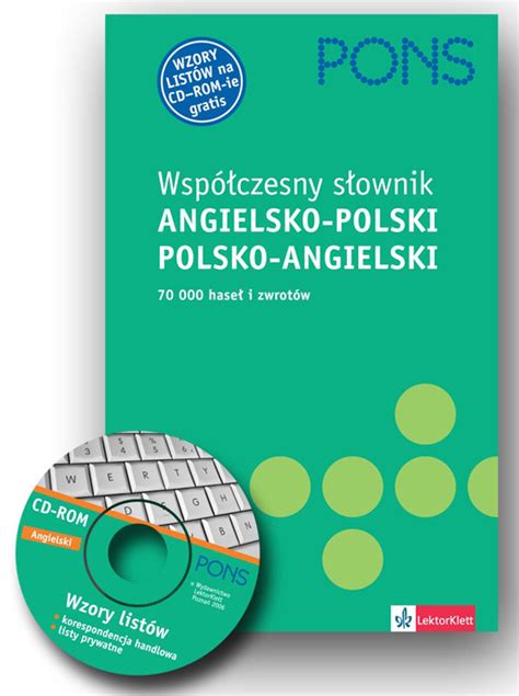 Pons Wsp Czesny S Ownik Angielsko Polski Polsko Angielski Cd