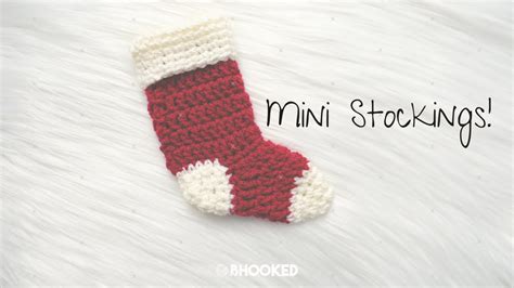 How To Crochet Mini Stockings YouTube