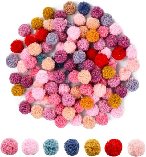 Anseom St Ck Bunte Pompons Zum Basteln Mm Bunte Filzkugeln