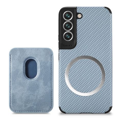 Samsung Galaxy S22 Woven Textured Leather Case With Magsafe And Rfid Blocking Magnetic Wallet