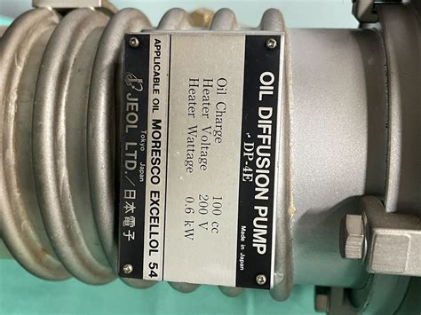 P N Dp E For Sale Jeol Jeol Dp E Oil Diffusion Pump From Jeol Jem