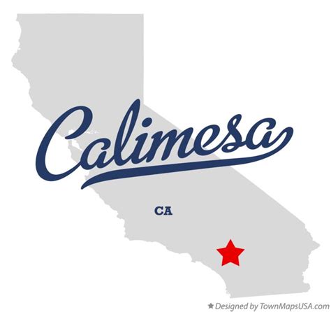 Map of Calimesa, CA, California