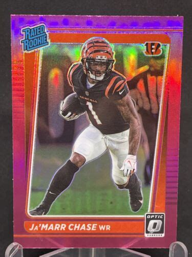 2021 DONRUSS OPTIC PINK RATED ROOKIE JAMARR CHASE 207 EBay