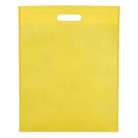 Plain Yellow D Cut Non Woven Bag At Rs 145 Kg D Cut Non Woven Bags In