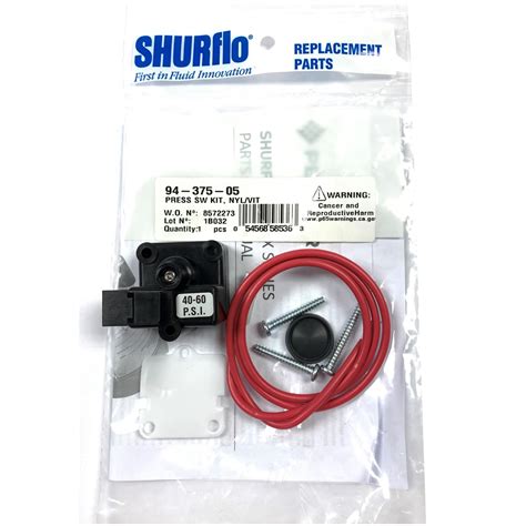 Shurflo 8000 Series Pressure Switch Kit Viton