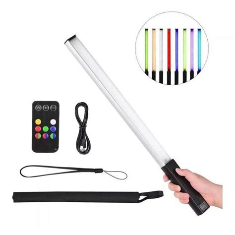 Bast O De Luz De Preenchimento Rgb Selfe Controle Remoto Tomate