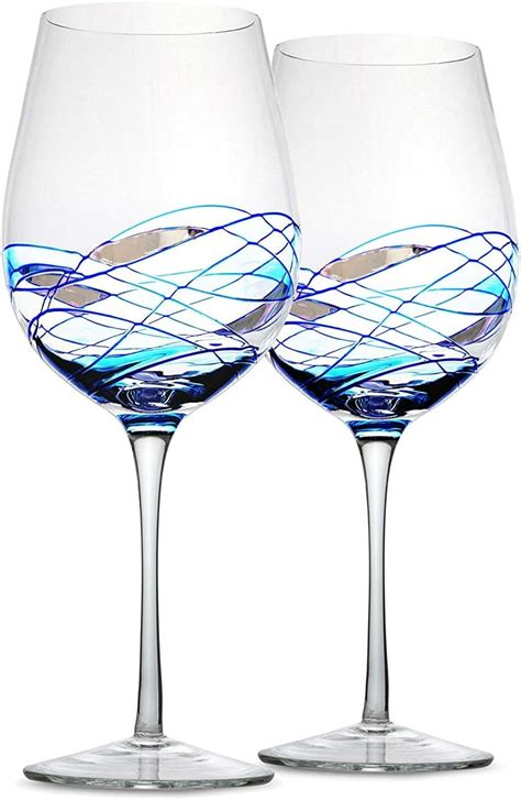 Amazon Bezrat Wine Glasses Hand Painted Set Of Women Wine