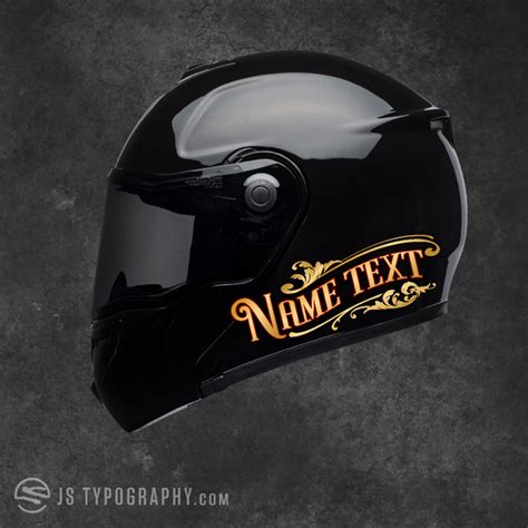 Motorcycle Decals - Helmet Decals - JS Typography Inc