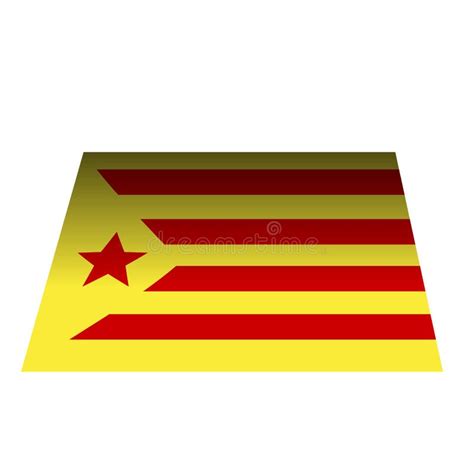 Flag Of Catalonia Stock Vector Illustration Of White 107531315