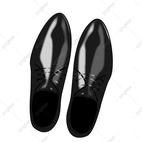 Gambar Sepatu Kulit Hitam Pria Laki Laki Hitam Sepatu Kulit Cerah Png Dan Vektor Dengan