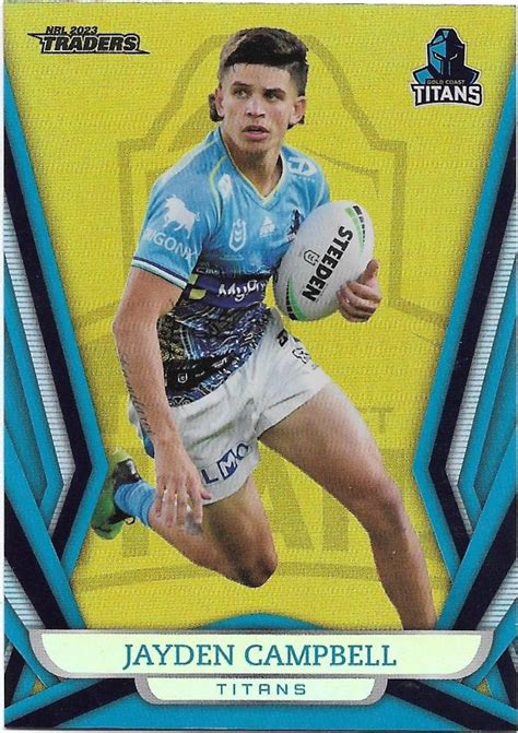 Nrl Traders Titanium Pearl Gold Special Gs Jayden Campbell