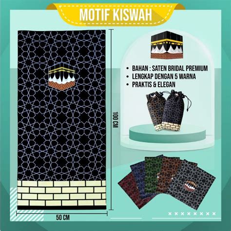 Jual Sajadah Traveling Motif Kiswah Kabah Shopee Indonesia