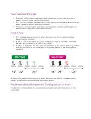 Pauli Exclusion Principle Docx Pauli Exclusion Principle The Pauli